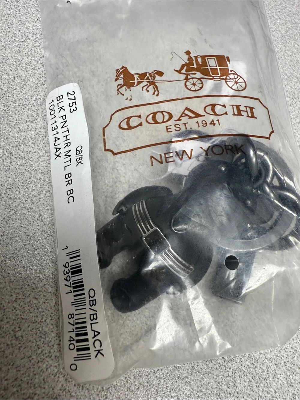 Coach bear keychain